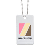 Acrylic Charm With Chain - Rectangle Imprinted with Logo (Q971122)