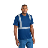 CornerStone® Enhanced Visibility Segmented Tape Tee Imprinted with Logo (Q973332)