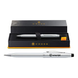 Cross® Century II Lustrous Chrome Pen - Pad Print Imprinted with Logo (Q976022)