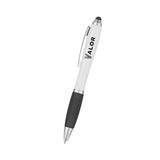 Satin Stylus Pen with Rubber Grip Imprinted with Logo (Q978311)