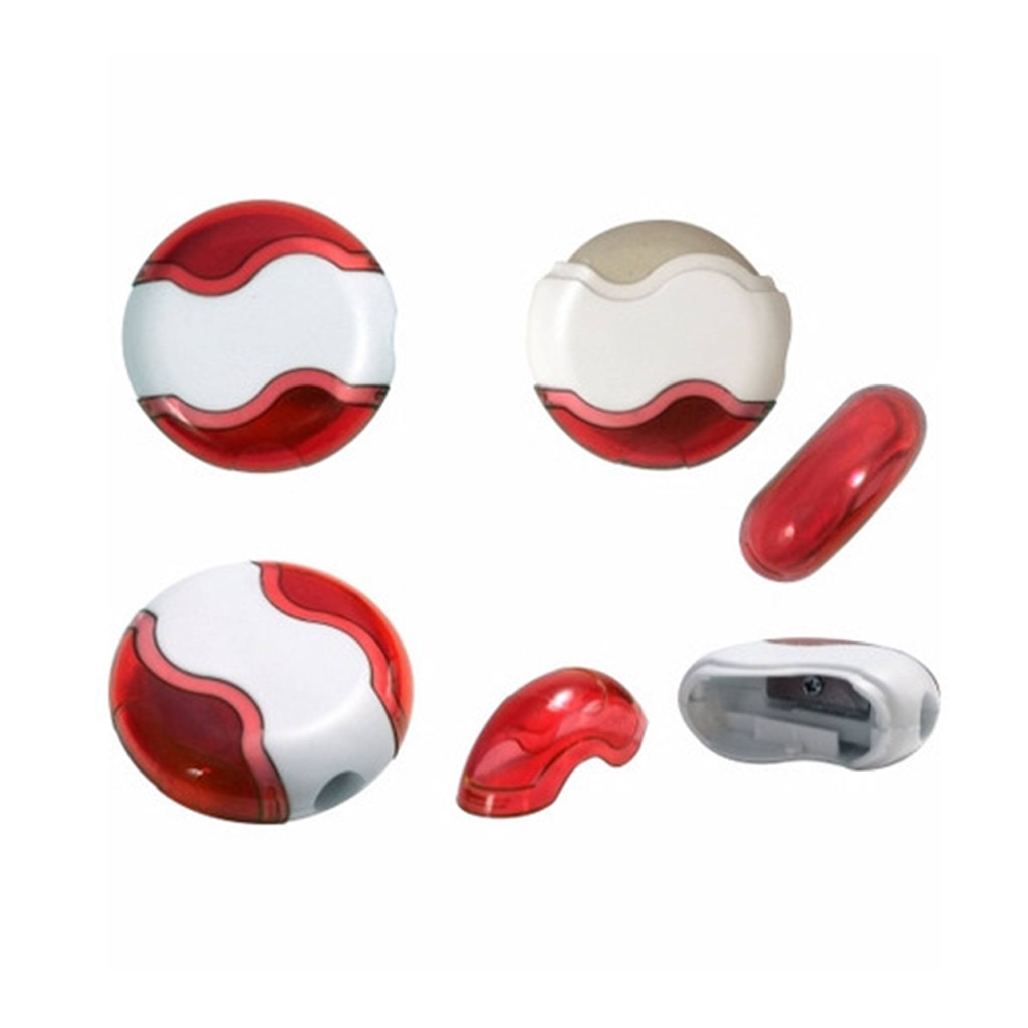 Round Pencil Sharpener Eraser Combo (Q984611)