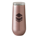 6 Oz. Vinglace® Champagne Flute - Silkscreen Imprinted with Logo (Q986022)