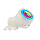Mints & Lip Moisturizer in Double Stacked Jar Imprinted with Logo (Q107111)