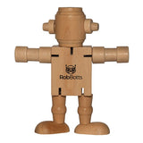 Mini Wood Robot Imprinted with Logo (Q117622)