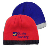 Knitted Beanie With Fleece Ear Lining Imprinted with Logo (Q125245)