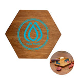Wood Hexagon Puzzle Imprinted with Logo (Q127622)