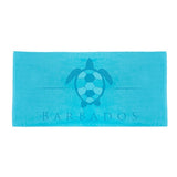 35 x 70 20Lb. Velour Dobby Hem Beach Towels Imprinted with Logo (Q129011)