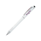 Chrome Accent Metal Twist Stylus Pens Imprinted with Logo (Q130311)