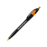 Matte Finish European Design Ballpoint Clicker Pens Imprinted with Logo (Q133511)