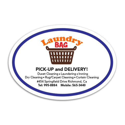 Small Oval Car Sign Magnets (Q135511)