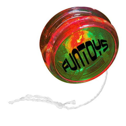 2" Green with Red LED Yo-Yos (Q139911)