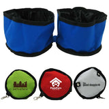 Dual Collapsible Pet Bowls Imprinted with Logo (Q164411)