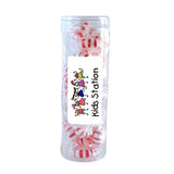 Striped Peppermints In Fun Tube Imprinted with Logo (Q168611)