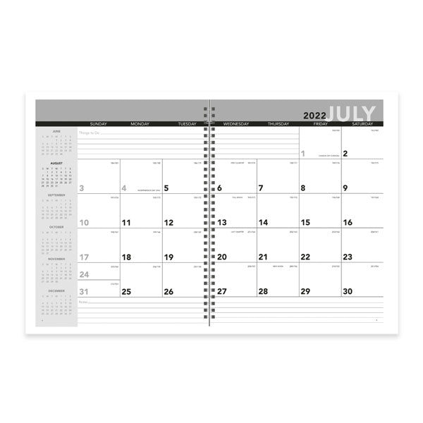 Custom Academic Year Desk Planner With Custom Cover (Q174722) Calendars with Logo Quality