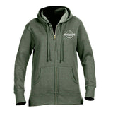 Econscious Ladies' Organic Heathered Fleece Full-Zip Hoodies Imprinted with Logo (Q174811)