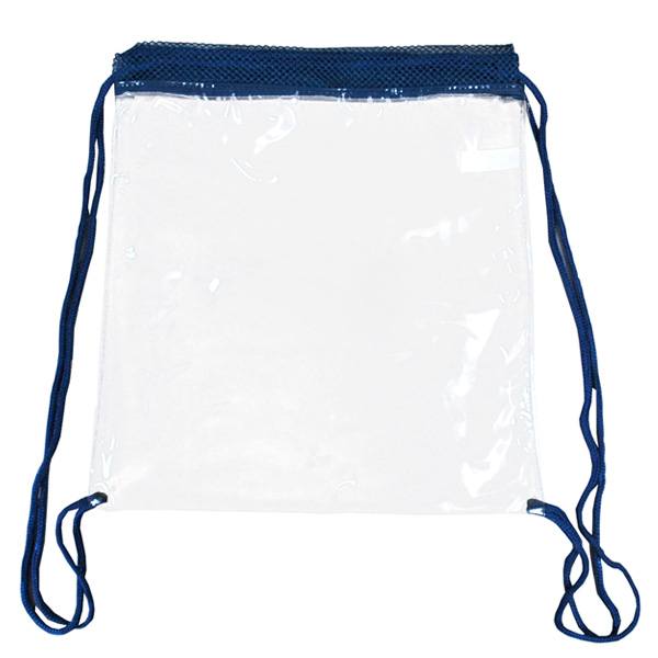 12 x 12 x 6 clear drawstring bag Clearance