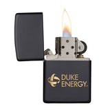 Black Matte Windproof Zippo® Lighter Imprinted with Logo (Q177211)