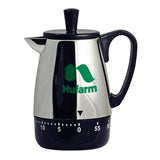 Coffee Pot Shaped Kitchen Timer Imprinted with Logo (Q191111)