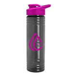 24 Oz. Slim Fit UpCycle RPET Bottles - Drink-Thru Lid Imprinted with Logo (Q191722)