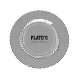 10 Inch Classicware® Clear Plastic Plates - FC Imprinted with Logo (Q196011)