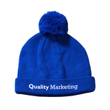Big Accessories Knit Pom Beanie Imprinted with Logo (Q1965)