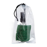 Ultra Opper Fiber® & Clear Bottle Cleaner Kit In Drawstring Bag Imprinted with Logo (Q197722)