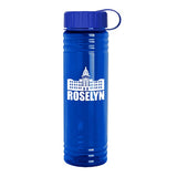 24 Oz. Slim Fit UpCycle RPET Bottle - Tethered Lid Imprinted with Logo (Q202722)