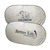 Single Panel Car Sun Shades Imprinted with Logo (Q205511)