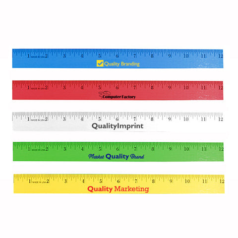 English Scale Enamel Wood Rulers (12 Inch) (Q208411)