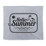 50 x 60 Knit Sweatshirt Blanket Imprinted with Logo (Q216211)