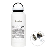 24 Oz. Bindle Bottle - White Imprinted with Logo (Q217522)