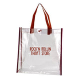 Clear Stadium Tote Bag Imprinted with Logo (Q219111)