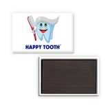Rectangle Metal Buttons with Magnet Imprinted with Logo (Q219411)