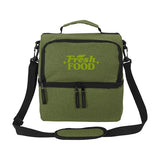 Lunch Break Dual Compartment Lunch Cooler Imprinted with Logo (Q223422)
