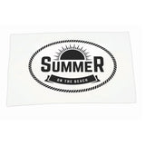 35 x 60 15 Lbs. Velour Hemmed Towel Imprinted with Logo (Q226211)