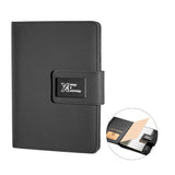 SCX Design® Notebook A5 with Power Bank 4000 mAh Imprinted with Logo (Q226622)