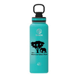 40 Oz. Takeya Water Bottle - Ocean Blue Imprinted with Logo (Q231622)