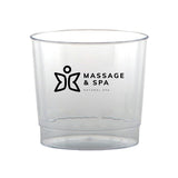 9 Oz. Clear Fluted Plastic Cup Imprinted with Logo (Q232211)