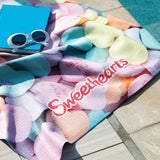 Subli Waffle Beach Towel Imprinted with Logo (Q234211)
