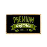 Rectangle Domed Lapel Pins Imprinted with Logo (Q239611)