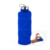 25 Oz. Origami Silicone Water Bottle  Imprinted with Logo (Q244622)