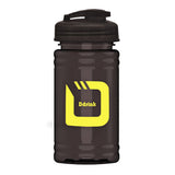 16 Oz. UpCycle Mini RPet Bottle - USA Flip Lid FC Imprinted with Logo (Q262722)