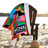 King Size Subli-Plush Velour Beach Towel (RWL) Imprinted with Logo (Q264211)