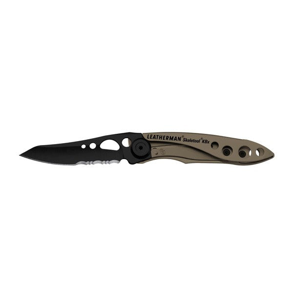 Custom LEATHERMAN® Skeletool KBX Coyote Tan Pocket Knife