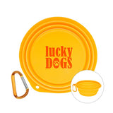 Collapsible Pet Bowl With 2 Inch Carabiner Imprinted with Logo (Q268422)