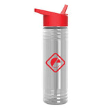 24 Oz. Slim Fit Bottle - Flip Straw FC Imprinted with Logo (Q272722)
