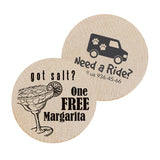 Free Margarita Wooden Nickels Imprinted with Logo (Q278411)