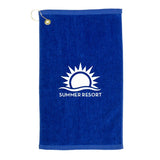 Mid-Weight Velour Golf Towel - Color Imprinted with Logo (Q281322)