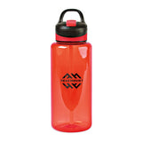42 Oz. All-Star Sports Bottle - Sport Red Imprinted with Logo (Q283622)