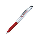 Silver Cool Grip Stylus Pen Imprinted with Logo (Q286311)